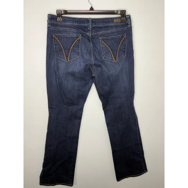 Kut from the Kloth Farrah Baby Bootcut Jeans Size 12 Dark Wash Denim - Image 3