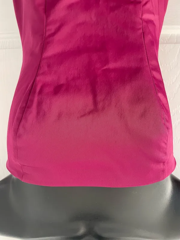 Express Magenta Strapless Cocktail Mini Dress Size 1/2 - Image 2