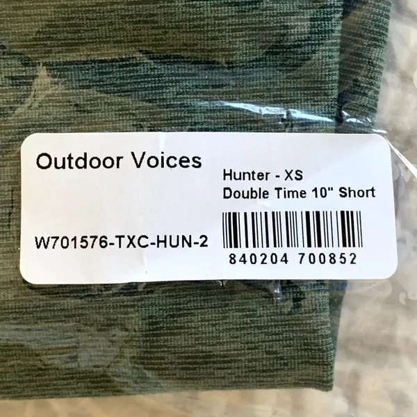 NWT Outdoor Voices‎ Double Time 10" Biker Shorts in Hunter Green - Image 6