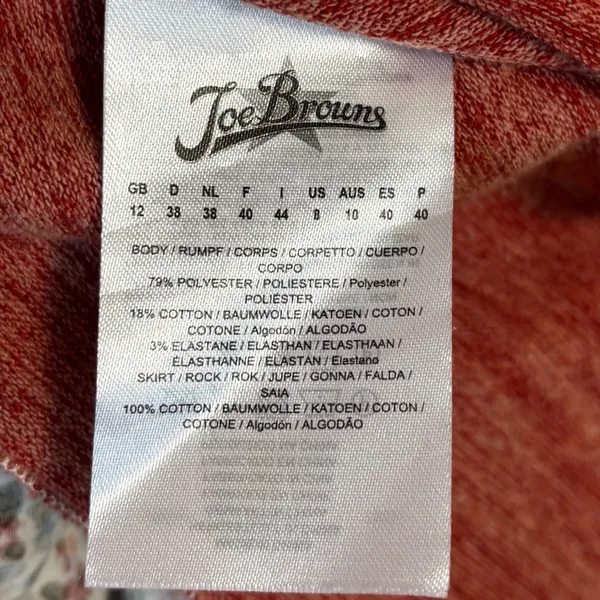 Joe Browns Women’s Shirt Tunic Owl‎ Embroidery Floral Cotton Blend Orange Size 8 - Image 8