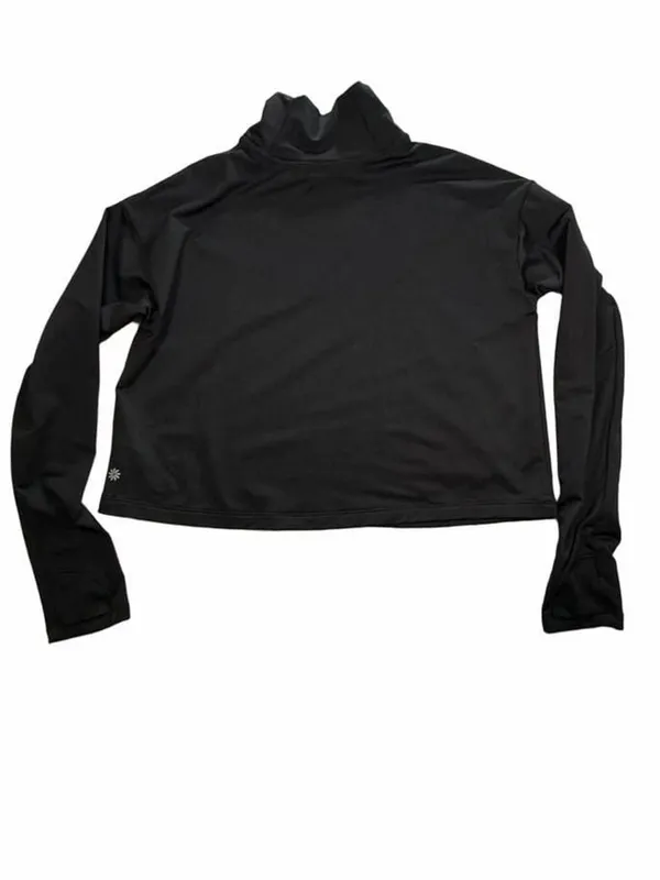 Athleta Whistler Mock Neck Long Sleeve Sz S Black Layers Winter Snowy Outdoors - Image 3