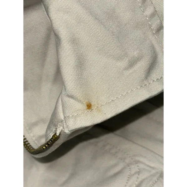 Abercrombie & Fitch Tan Cream Canvas Cotton Utility Bomber Jacket Coat Womens S - Image 7