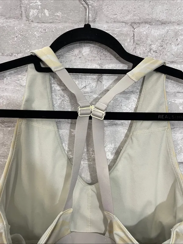 Fabletics Pale Yellow Zebra Print All Day Every Day Bra - Image 4