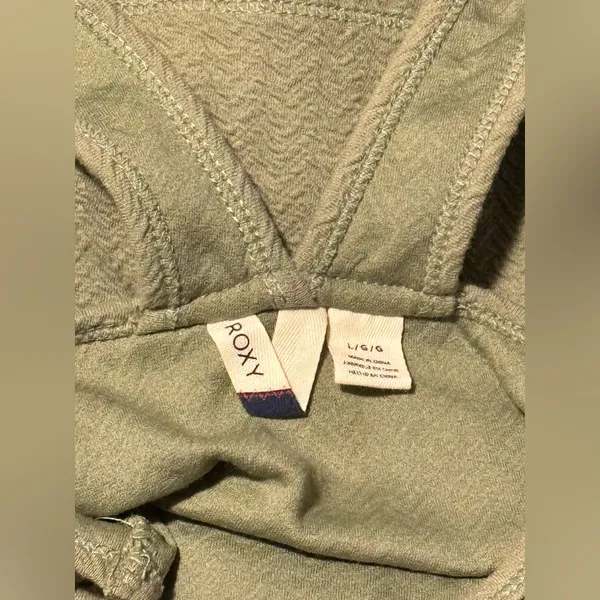 NWT Roxy Green Silver Spring Dreams Crop Top size large - Image 8