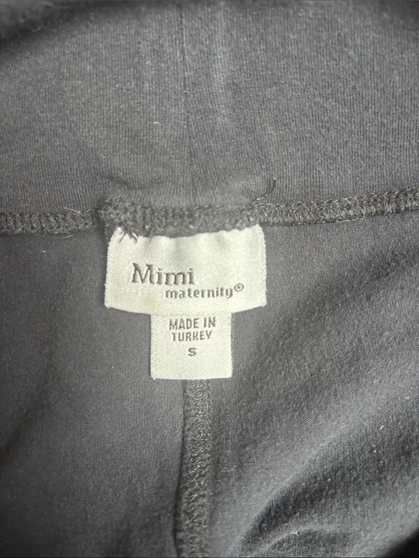 Mimi Maternity Black High-Rise Bike Shorts - Image 2