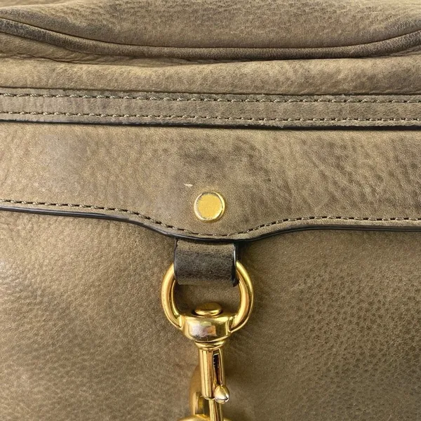 Rebecca Minkoff Women's Brown Brushed Pebbled Leather Chain Strap Crossbody Bag - Image 5