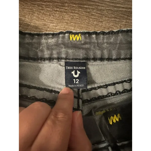 True Religion Geno Slim With Yellow Accents size 12 - Image 4
