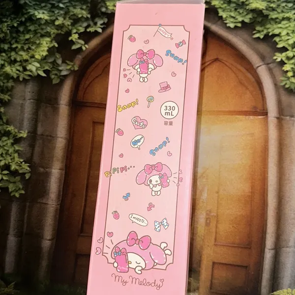 NIB‎ Sanrio Kuromi, My Melody & Cinnamoroll Glass Water bottle With Figure Head - Image 4