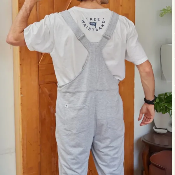 The Great Fantastic Swoveralls Grey Sweatpants Overalls Joggers Unisex - Image 2