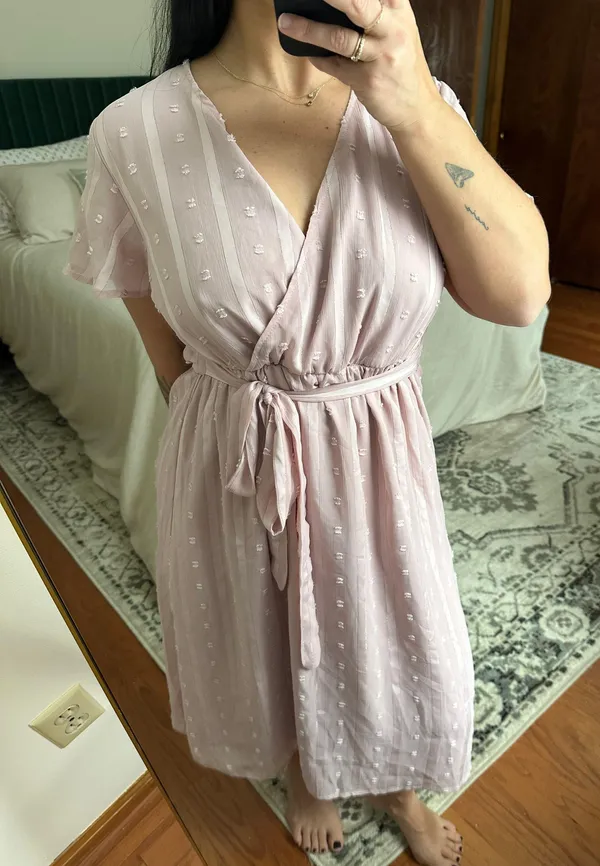 Wedding Guest Dress Pink Size M - Image 2