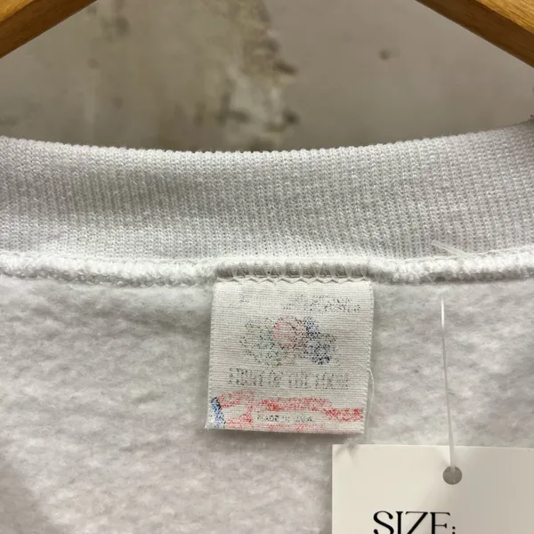Vintage 90s Sea Sheppard Society White Back Off Jack Dolphin Sweatshirt USA Made - Image 6