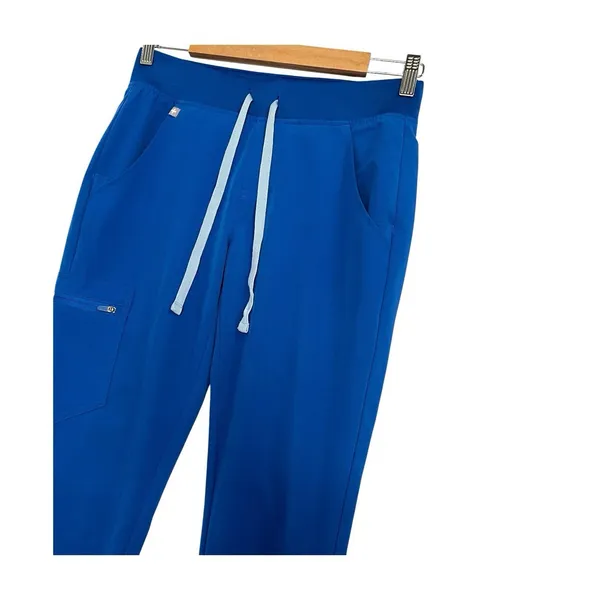 Figs Joggers Scrub Pants Women X Small Blue Zamora Technical Medical Utility - Image 6