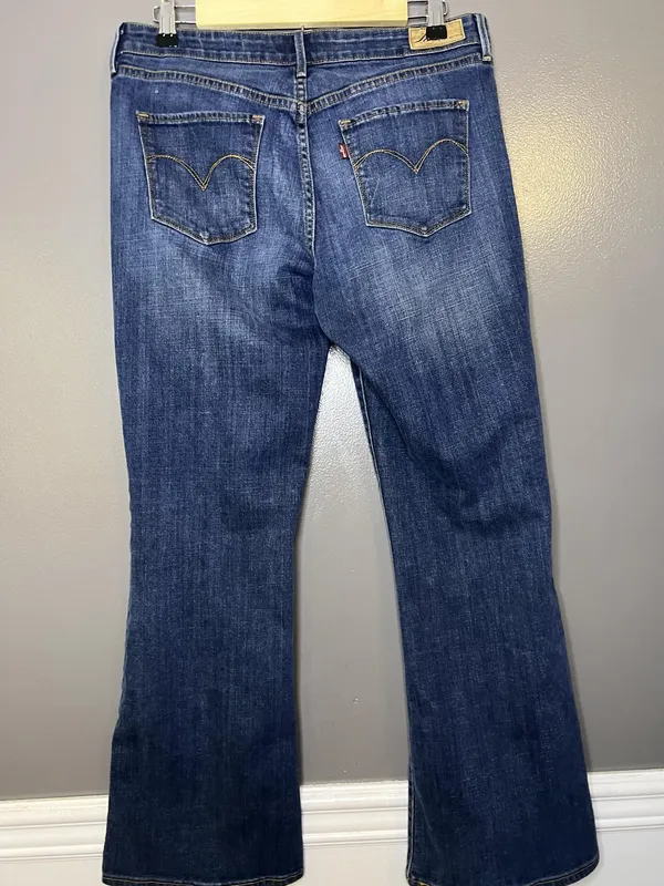 Levis Demi Curve Boot Cut Jeans Womens 10/30 Medium Wash Mid Rise Stretch Denim - Image 4