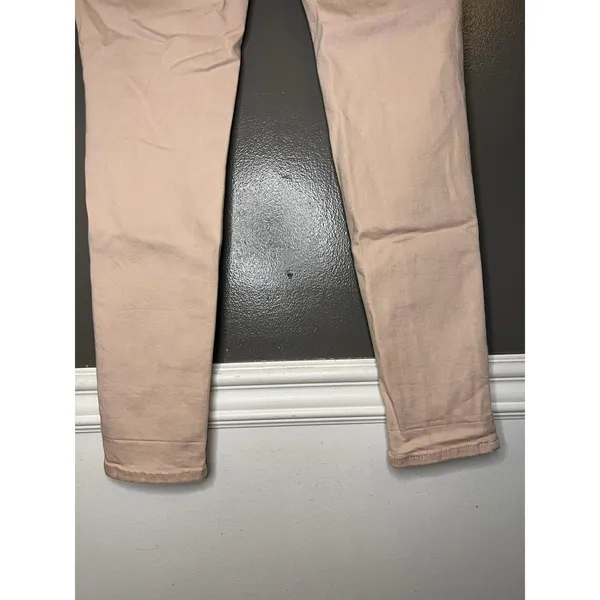 Levis 721 High Rise Skinny Jeans Womens W29 L30 Light Pink Button Fly Denim - Image 9
