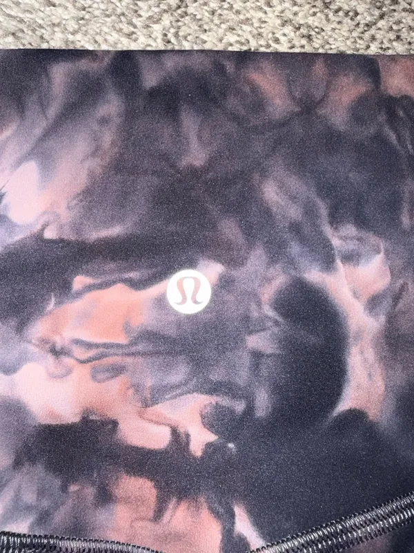 Lululemon Align High-Rise Pant 25" Diamond Dye Graphite Grey Pink Pastel - Image 3
