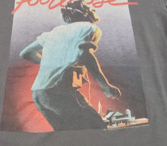 Footloose Shirt Size Large Lg Kevin Bacon Graphic Print T-Shirt Graphic Tee Gray Unisex T-shirt - Image 3