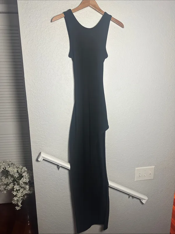 Superdown Revolve High Slit Criss Cross Maxi Dress Open Back Sexy Evening Event - Image 8