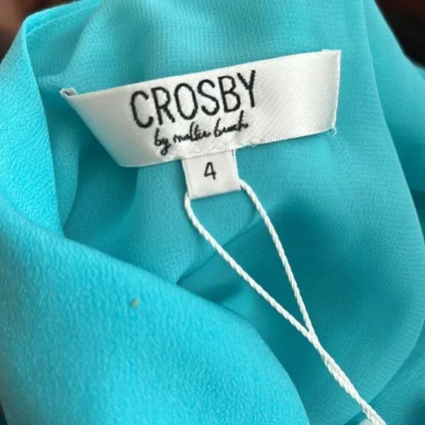 Crosby by Mollie Burch Sasha Maxi Dress in Turquoise NWT 4 - Image 4