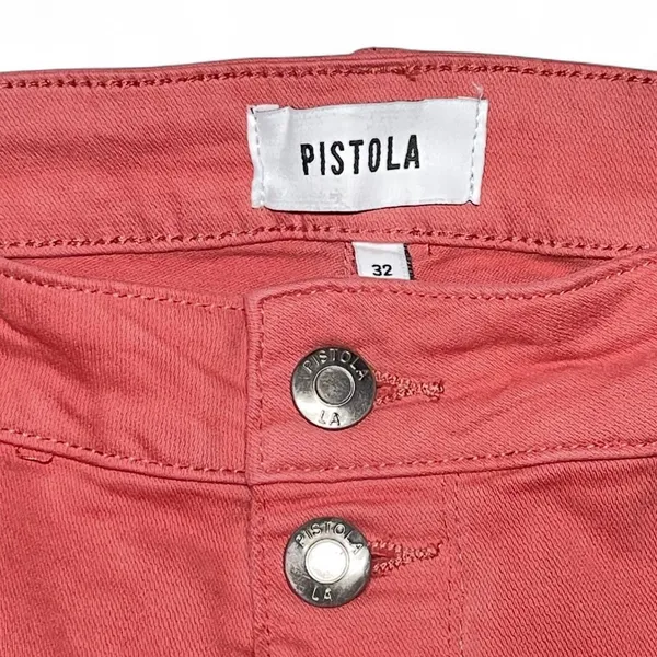 PISTOLA Red Rock Exposed Button Fly High-waist Straight Leg Pants Size 32 Ankle - Image 6