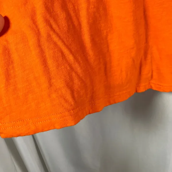 Denver Broncos‎ NFL Womens T Shirt Large Orange Football V Neck Tee - Image 7