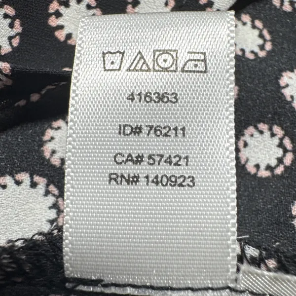 LOFT Halter Top Sleeveless Tie Neck Blouse Black White Polka Dot M‎ - Image 4