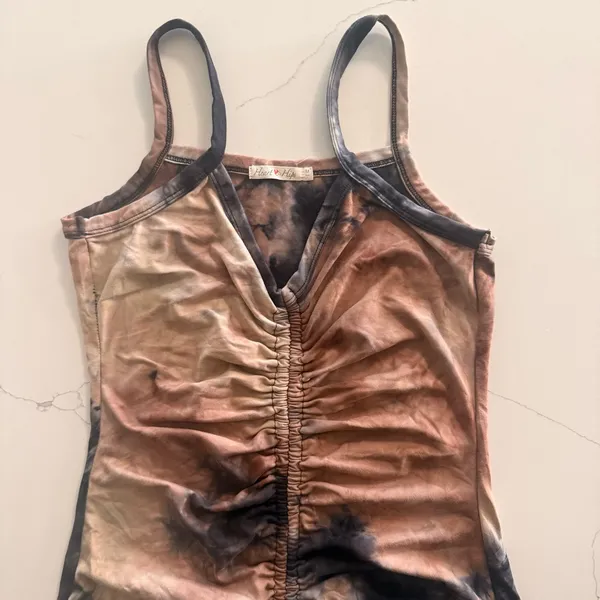 Sun Daze Tie Dye Mini Dress - Black/combo size M - Image 5
