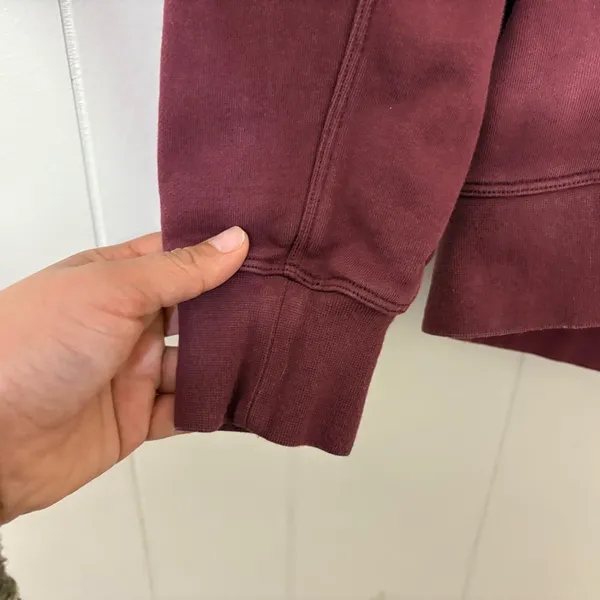 Lululemon Perfectly Oversized Hoodie Burgundy Maroon Size 4 - Image 3