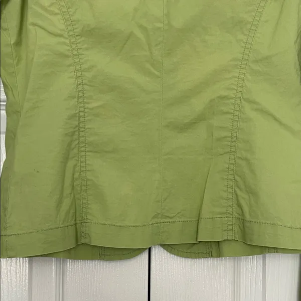 Plugg Light Green Cotton Blazer with Bow Pocket Accents - Image 12