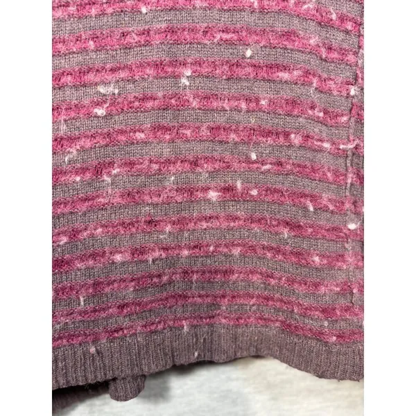 Free People Sweater Womens S Striped‎ Wool Angora Blend Casual - Image 3