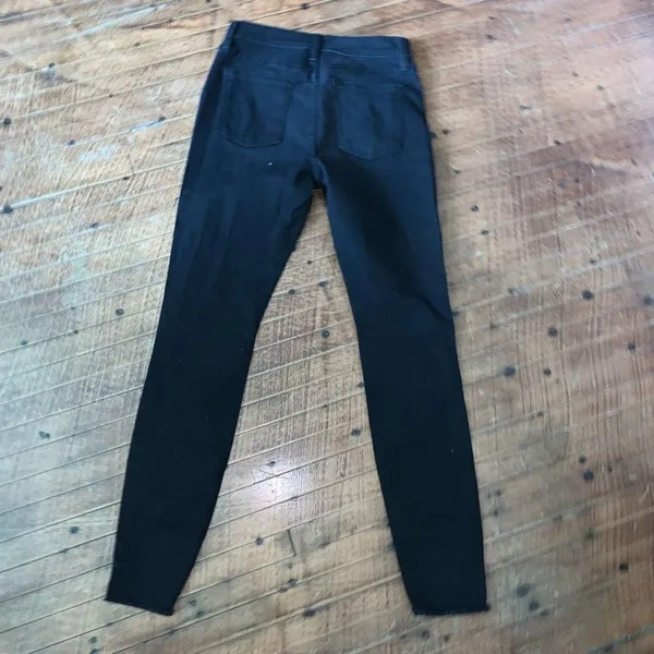 Pistola black stretchy ankle raw hem slimming normcore 26 jeans - Image 4