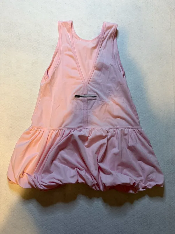 Bubble Hem Mini Dress in Pink - Image 3