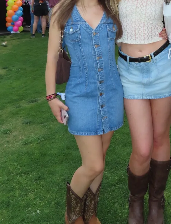 Reformation Denim Dress - Image 2