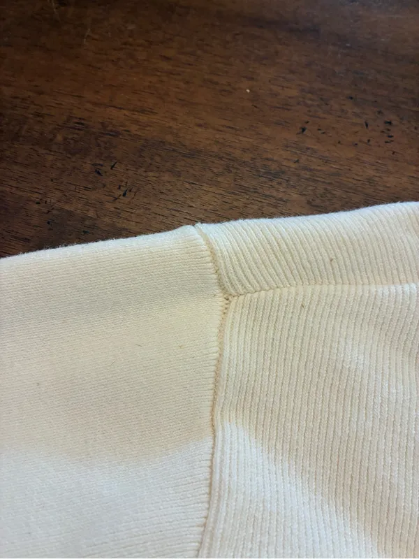 Alo Yoga Scholar Knit Cargo Full Zip Hoodie Women’s Small Ivory Cream Sweater - Image 3