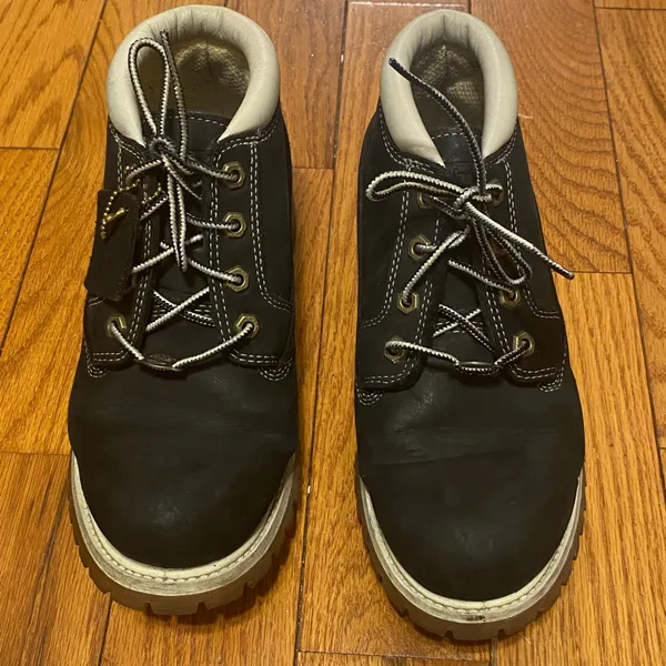 Timberland Women's Nellie Double‎ Black Nubuck Mid Boots 23312 Size 8.5 - Image 2