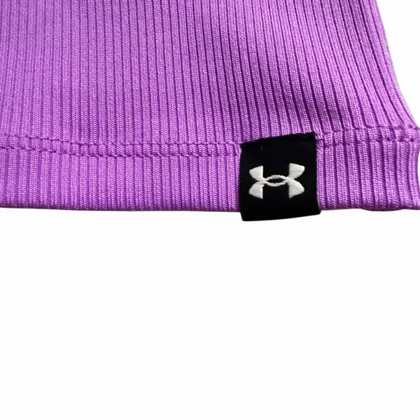 Under Armour Project Rock Womens‎ Ribbed Tank Top Size Small Purple Lilac - Image 6