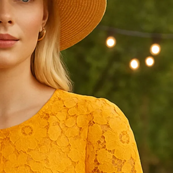 👗 🌟 Anthropologie Rachel Parcell Orange Lace Midi Dress S like XS 0 2 Wedding - Image 2