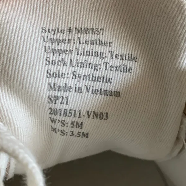 NWT Madewell Kickoff Trainer Sneakers Antique Cream Multi Size 5M - Image 10