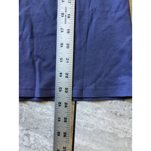 Quince Womens Cotton Modal Scoop Neck Short Sleeve T-Shirt Blue XS NWT - Image 4