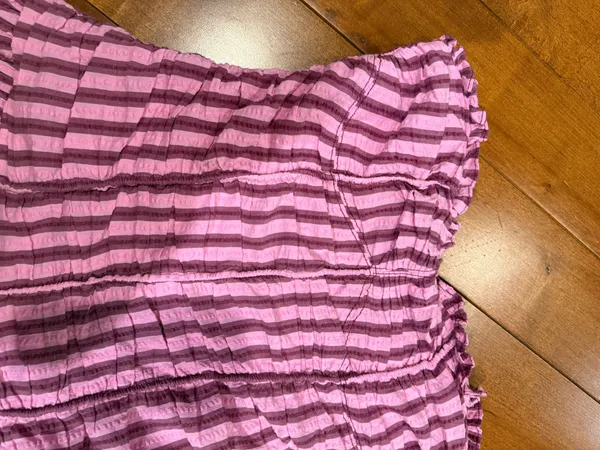 Free people surefire pink striped strapless dress - Image 6