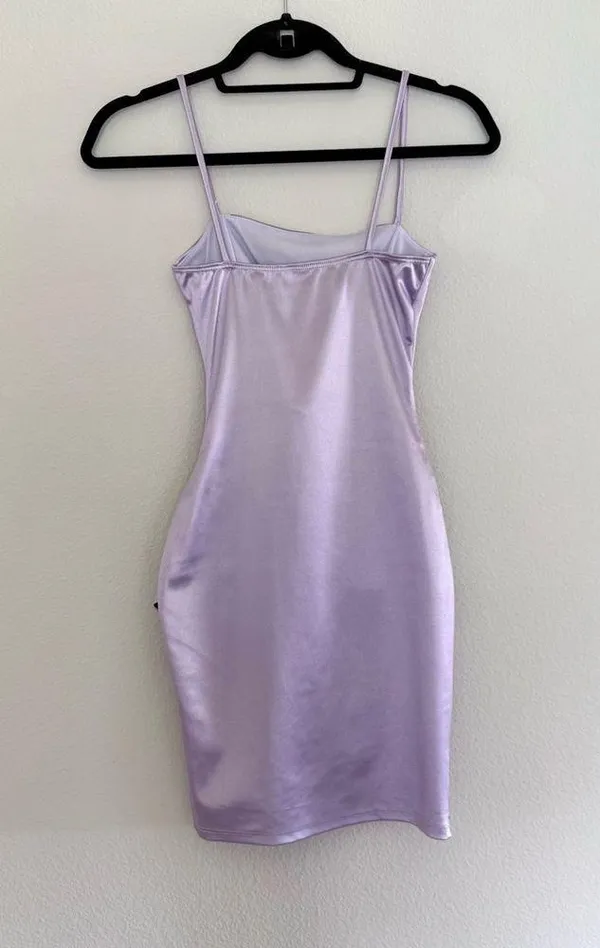 Windsor Purple Satin Tank Dress - Image 3