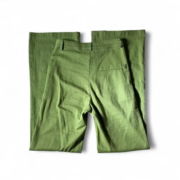 Y2K Princess Polly Green Wide Leg‎ Pants High Waist Trousers US 2 - Image 2