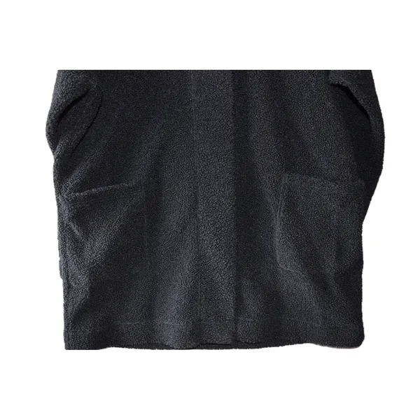 Columbia Sherpa Fleece Jacket Women 2X Black Excellent Mock Neck Snap Front - Image 3