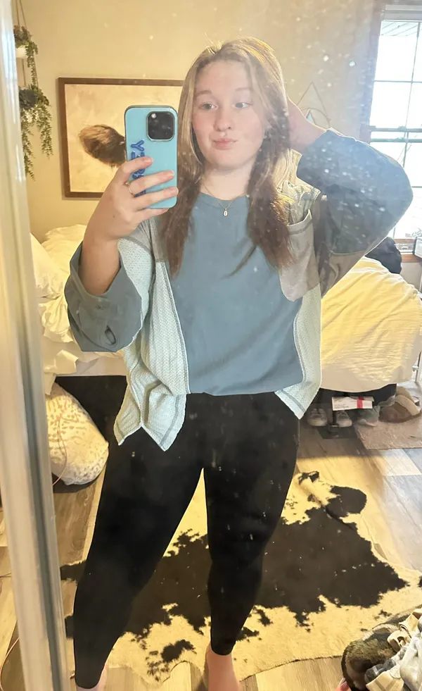 Boutique Blue Long Sleeve Top - Image 4