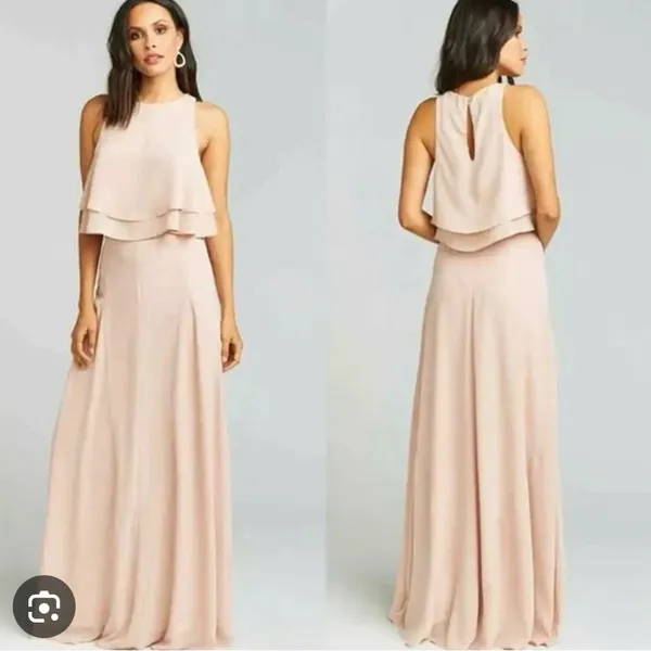 Show Me Your MuMu Blush Maxi skirt and top size small - Image 2