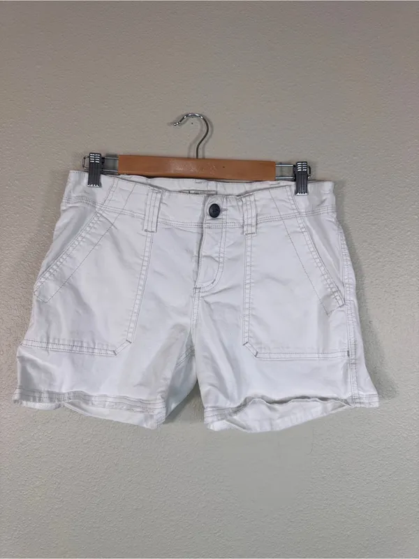 Free People White Cotton Shorts Womens 31 Beachy Summer Casual Classic - Image 10