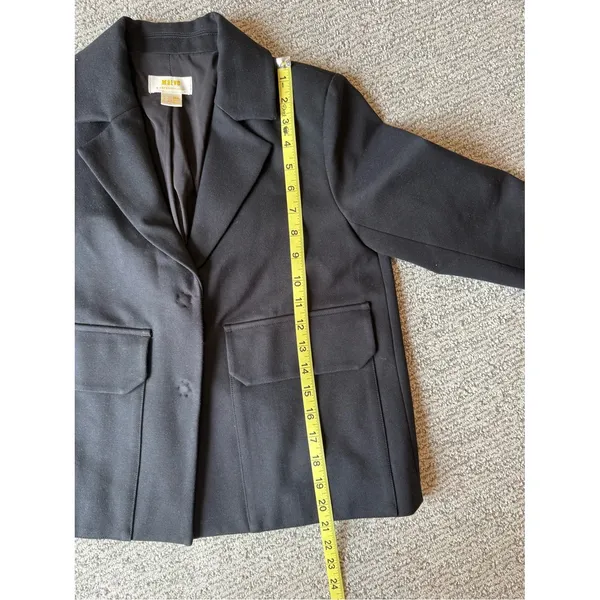 Maeve for Anthropologie Black Cropped Blazer Size 0 - Image 8
