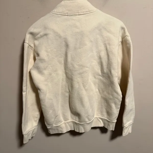 Beyond Yoga Recharge 1/4 Zip Pullover Sweater in Cream- Size XS - Image 6