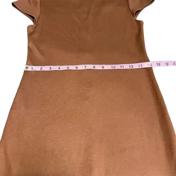 Alice + Olivia Employed‎ Women's Brown Cap Sleeve Mini Dress Size 8 - Image 4