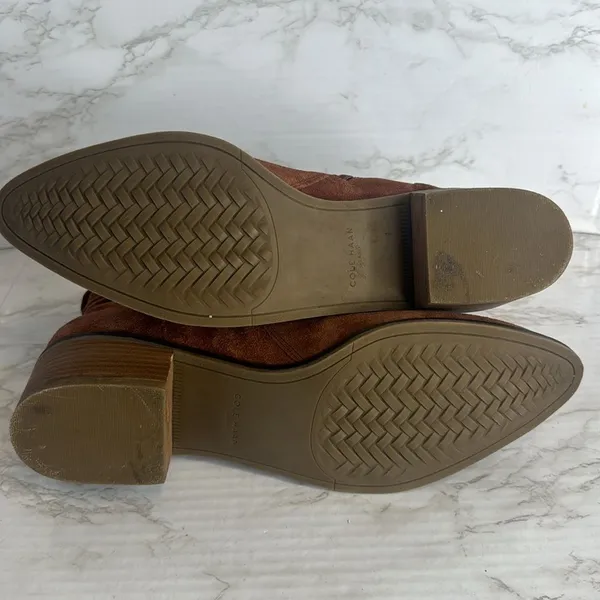 COLE HAAN Maple Water-Resistant Suede Booties ladies size 10‎ B - Image 9