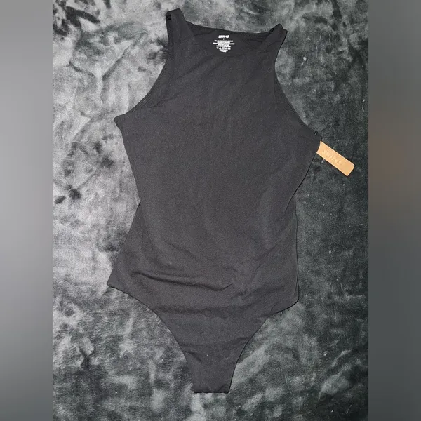 Skims Fits Everybody High Neck Bodysuit in Onyx Size Small New with tag - Image 11